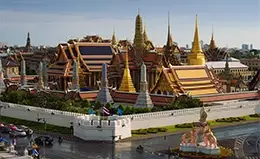 Visita al Gran Palacio Real y el templo del Buda Esmeralda.	