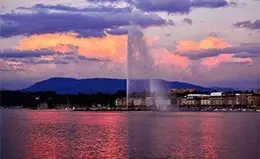 Fotos con el imponente Chorro de Agua