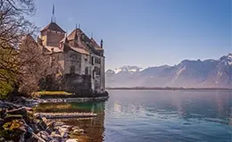 Visita del castillo de Chillon en Montreux.
