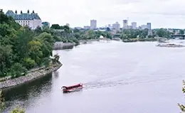 Llegada a la capital canadiense, Ottawa