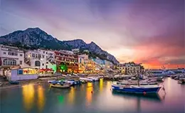 Excursión opcional a Nápoles, Capri y Pompeii.