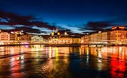 Almorzá a orillas del hermoso lago de Ginebra